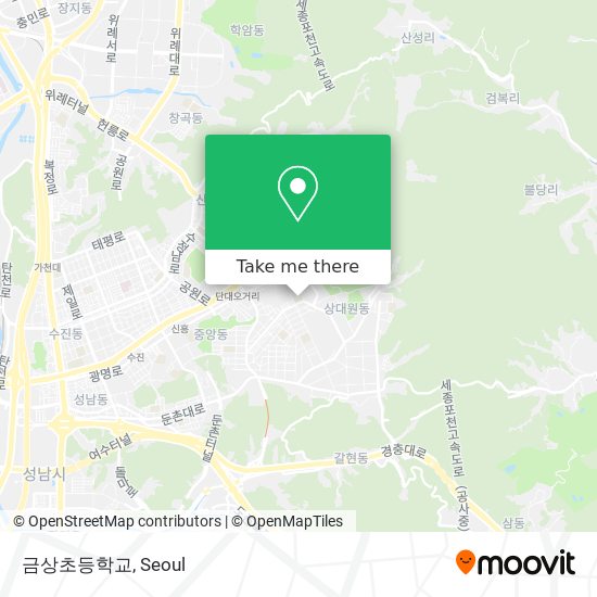 금상초등학교 map