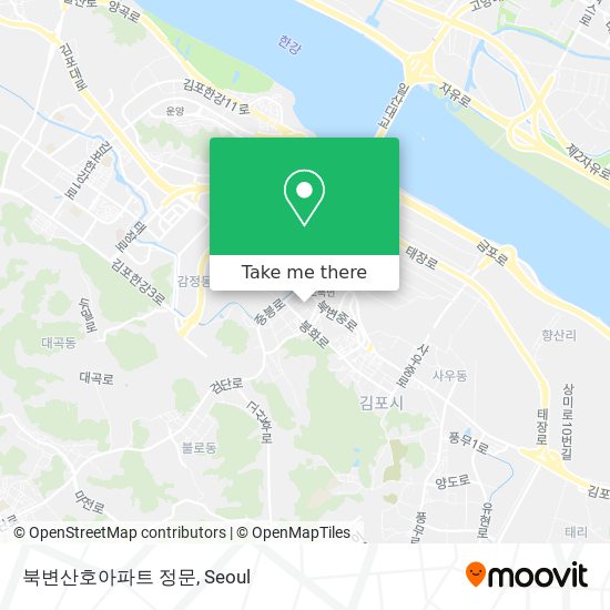 북변산호아파트 정문 map