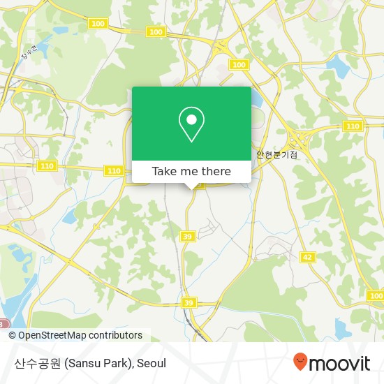 산수공원 (Sansu Park) map