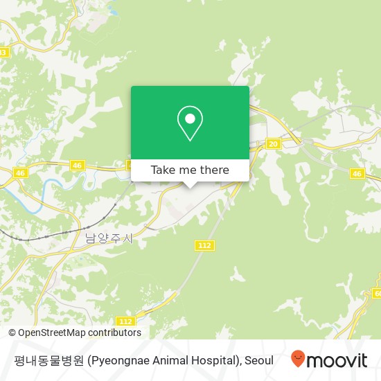 평내동물병원 (Pyeongnae Animal Hospital) map