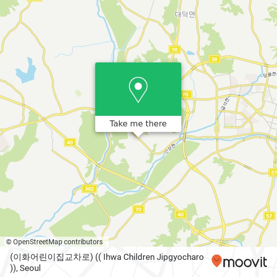 (이화어린이집교차로) (( Ihwa Children Jipgyocharo )) map