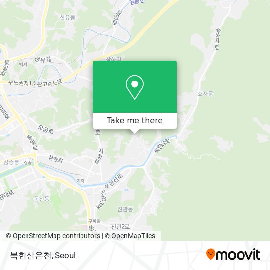 북한산온천 map