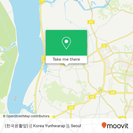 (한국윤활앞) (( Korea Yunhwarap )) map