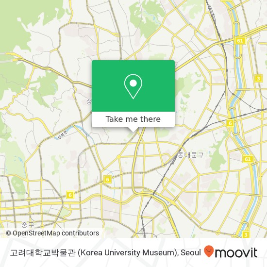 고려대학교박물관 (Korea University Museum) map