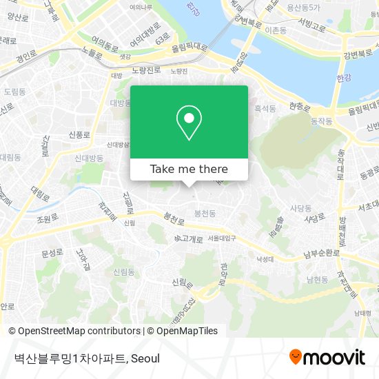 벽산블루밍1차아파트 map