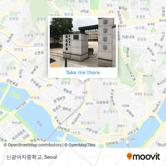 신광여자중학교 map