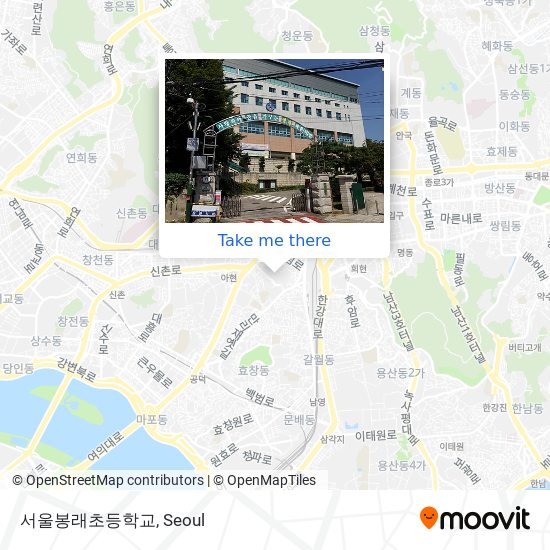 서울봉래초등학교 map