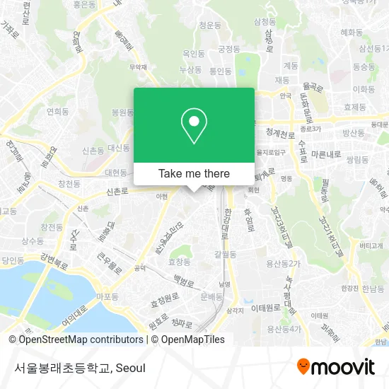 서울봉래초등학교 map