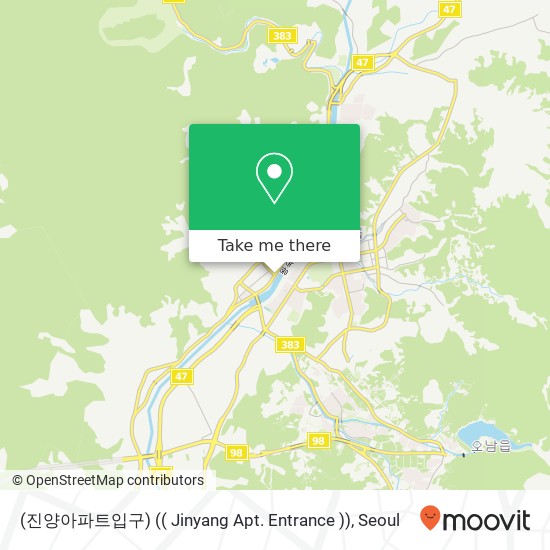 (진양아파트입구) (( Jinyang Apt. Entrance )) map