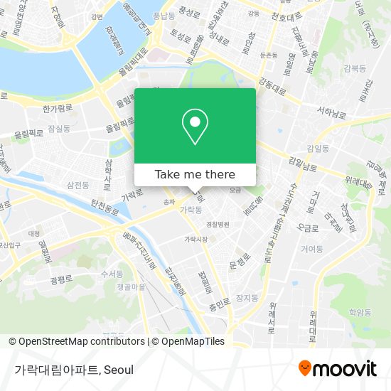 가락대림아파트 map