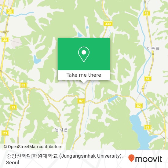 중앙신학대학원대학교 (Jungangsinhak University) map