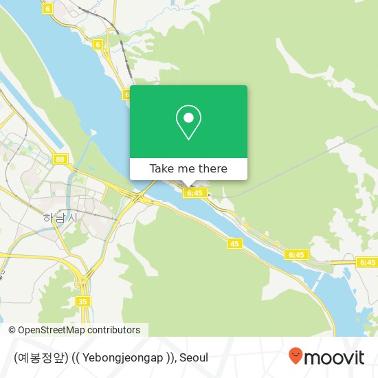 (예봉정앞) (( Yebongjeongap )) map