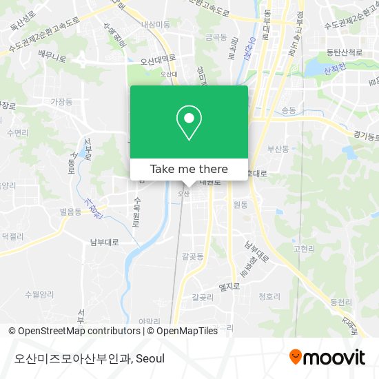 오산미즈모아산부인과 map