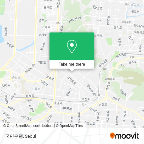 국민은행 map