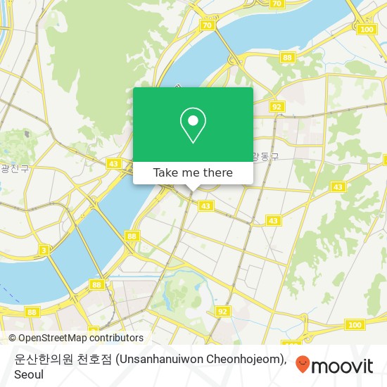 운산한의원 천호점 (Unsanhanuiwon  Cheonhojeom) map