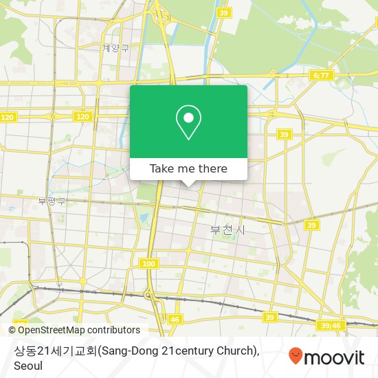 상동21세기교회(Sang-Dong 21century Church) map