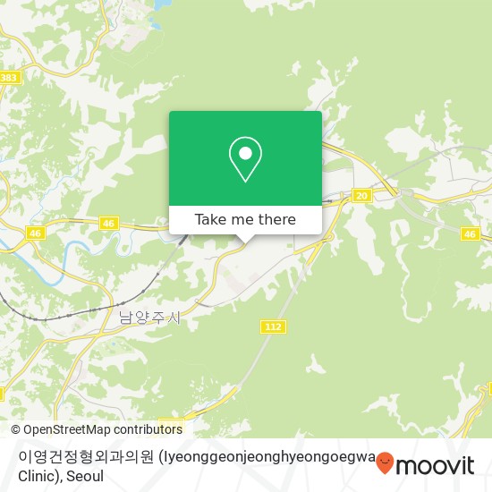 이영건정형외과의원 (Iyeonggeonjeonghyeongoegwa Clinic) map