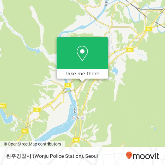 원주경찰서 (Wonju Police Station) map