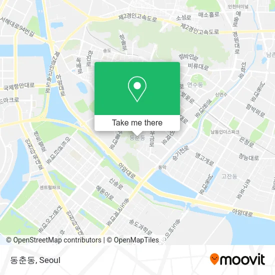 동춘동 map