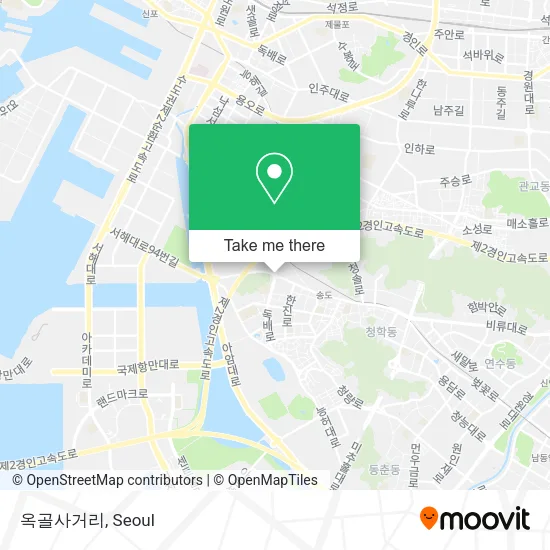 옥골사거리 map