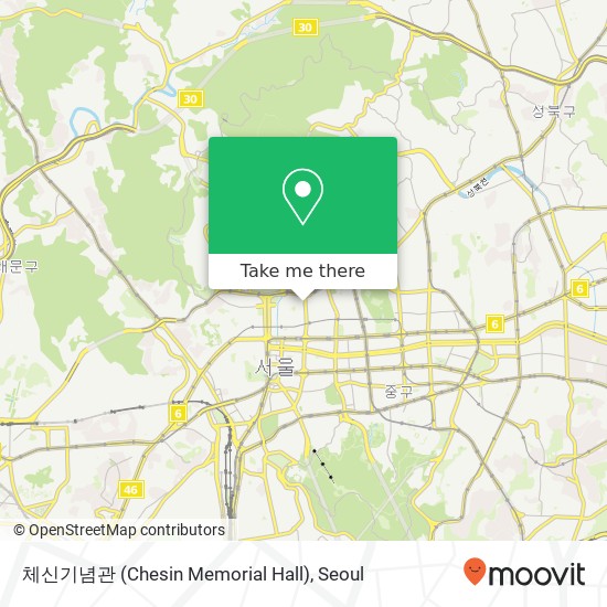 체신기념관 (Chesin Memorial Hall) map