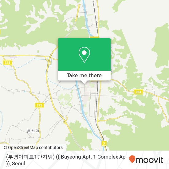 (부영아파트1단지앞) (( Buyeong Apt. 1 Complex Ap )) map