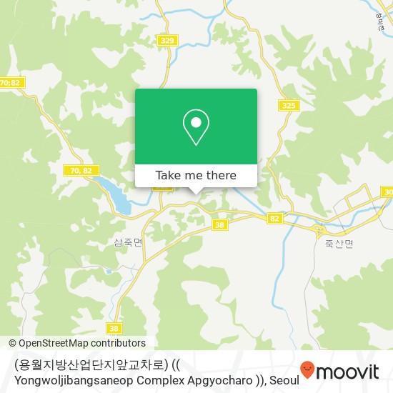 (용월지방산업단지앞교차로) (( Yongwoljibangsaneop Complex Apgyocharo )) map