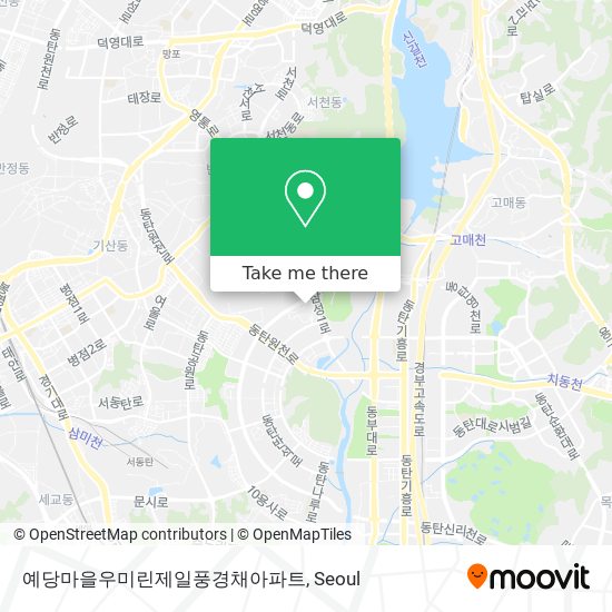예당마을우미린제일풍경채아파트 map