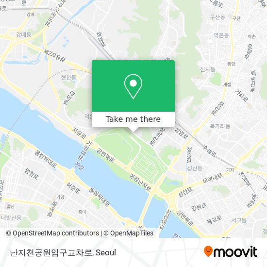 난지천공원입구교차로 map