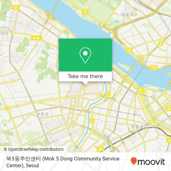 목5동주민센터 (Mok 5 Dong Community Service Center) map