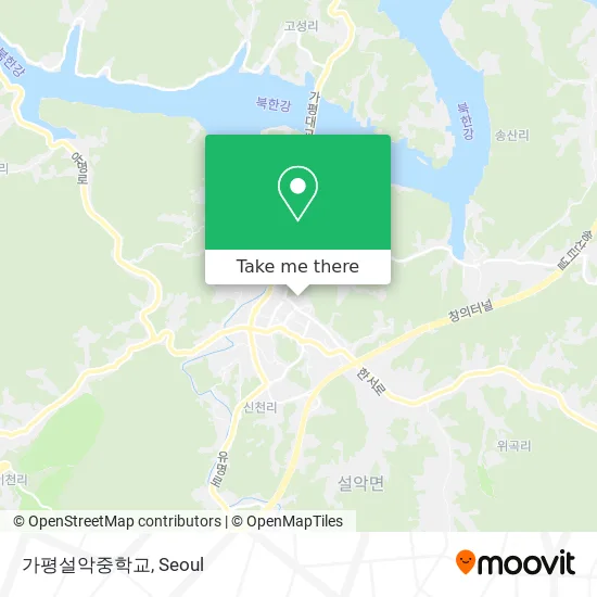 가평설악중학교 map