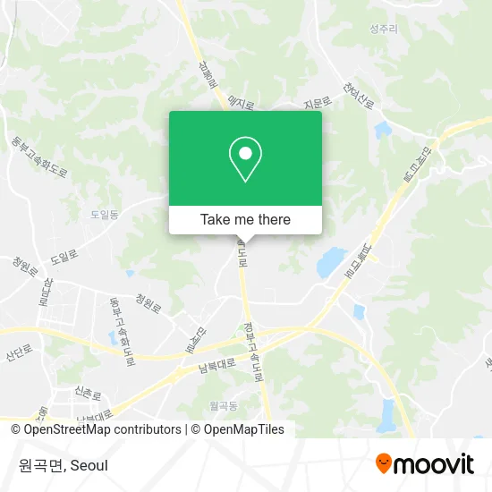원곡면 map