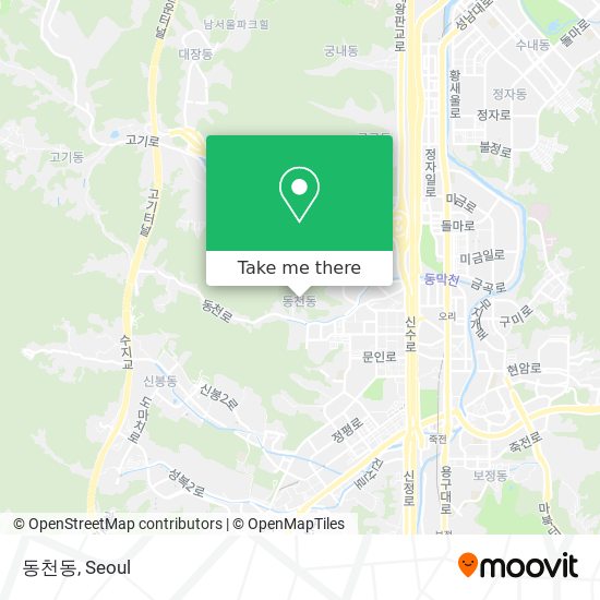 동천동 map