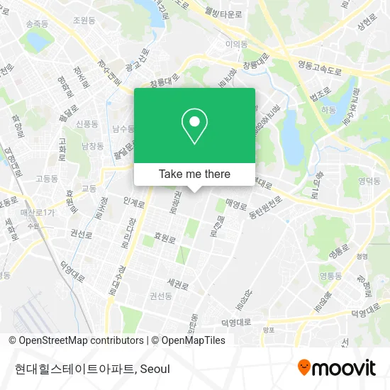 현대힐스테이트아파트 map