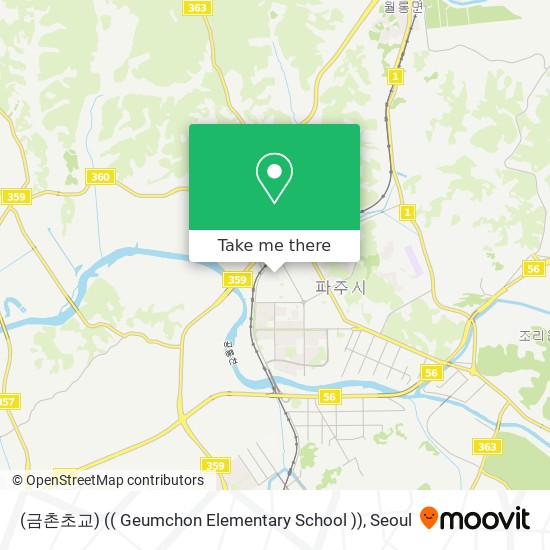 (금촌초교) (( Geumchon Elementary School )) map