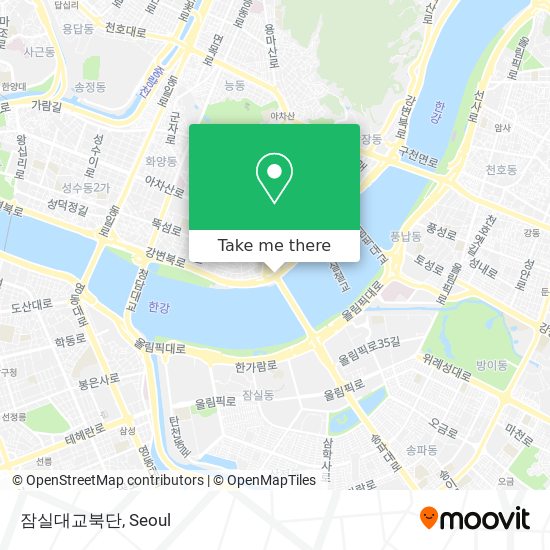 잠실대교북단 map
