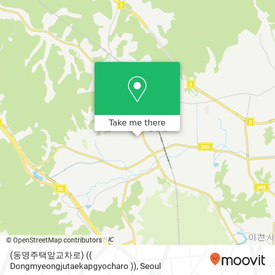(동명주택앞교차로) (( Dongmyeongjutaekapgyocharo )) map
