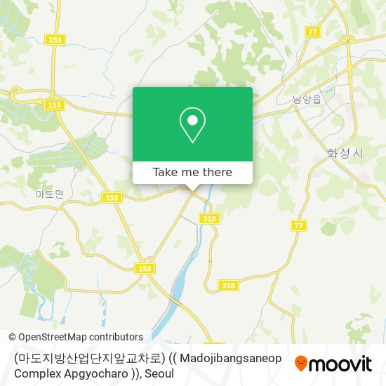 (마도지방산업단지앞교차로) (( Madojibangsaneop Complex Apgyocharo )) map