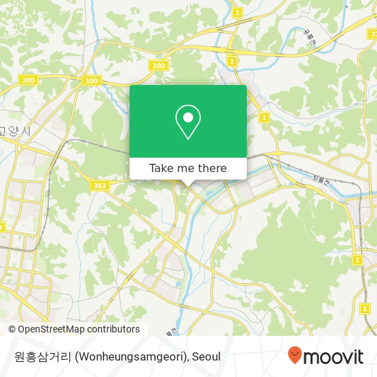 원흥삼거리 (Wonheungsamgeori) map