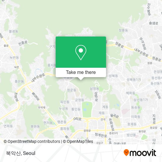 북악산 map