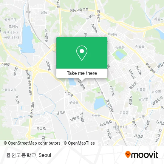 율천고등학교 map