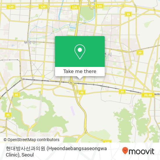 현대방사선과의원 (Hyeondaebangsaseongwa Clinic) map