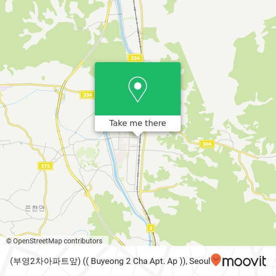 (부영2차아파트앞) (( Buyeong 2 Cha Apt. Ap )) map