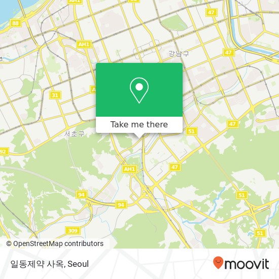 일동제약 사옥 map