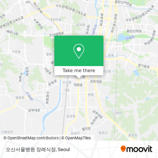 오산서울병원 장례식장 map