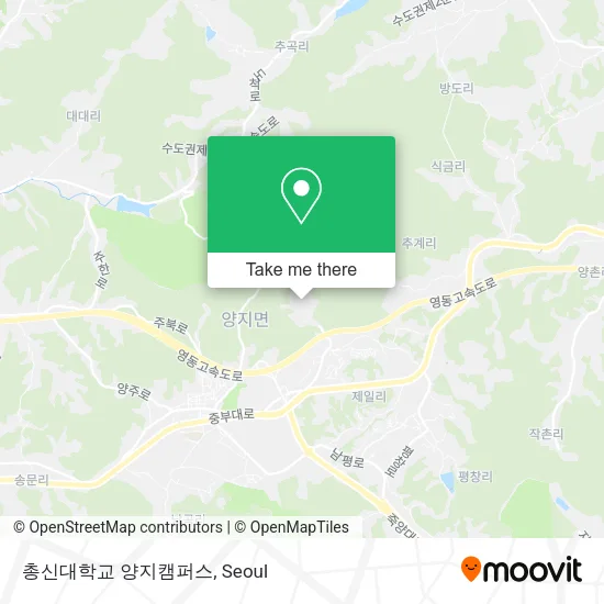 총신대학교 양지캠퍼스 map