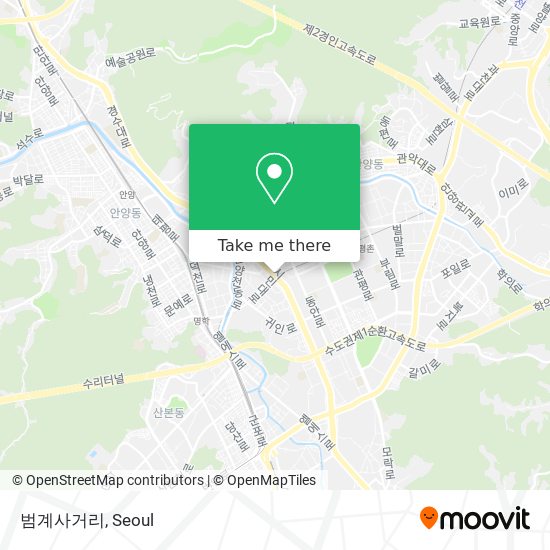 범계사거리 map