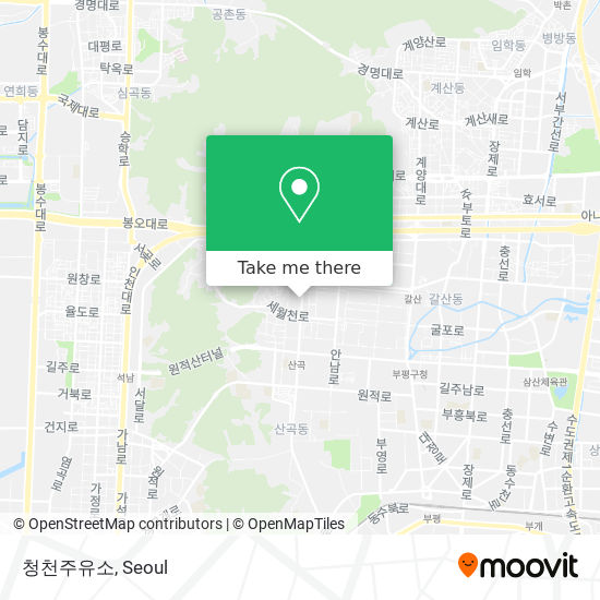 청천주유소 map