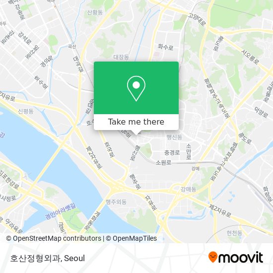 호산정형외과 map