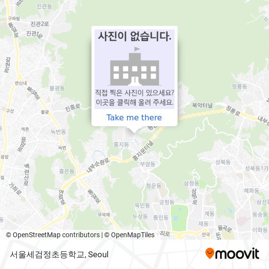 서울세검정초등학교 map